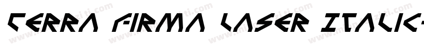 Terra Firma Laser Italic字体转换